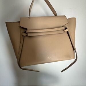 Celine mini belt bag in beige